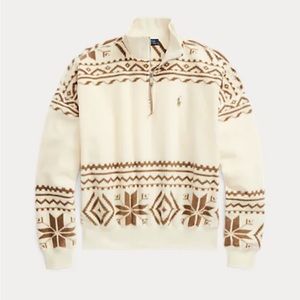 Women’s Polo Ralph Lauren Polyester Pullover Fleece Size M with Zip front